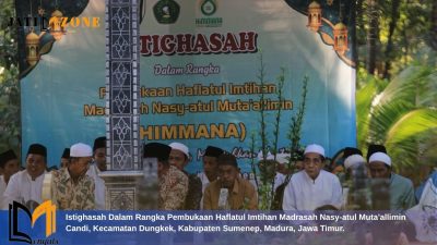 Pembukaan Haflatul Imtihan Madrasah Nasy-atul Muta’alimin Diawali Istighasah di Maqbarah KH. Jailani