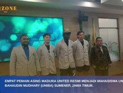 UNIBA Madura Catat Sejarah : Empat Pemain Asing Madura United jadi Mahasiswa 