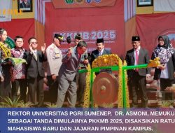 Gong Bertalu, PKKMB 2025 Universitas PGRI Sumenep : Sambut 600 Mahasiswa Baru dengan Semangat Peradaban Rakyat
