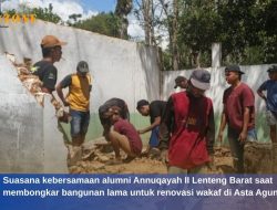 Alumni Annuqayah II Gelar Renovasi Wakaf di Asta Agung Ali